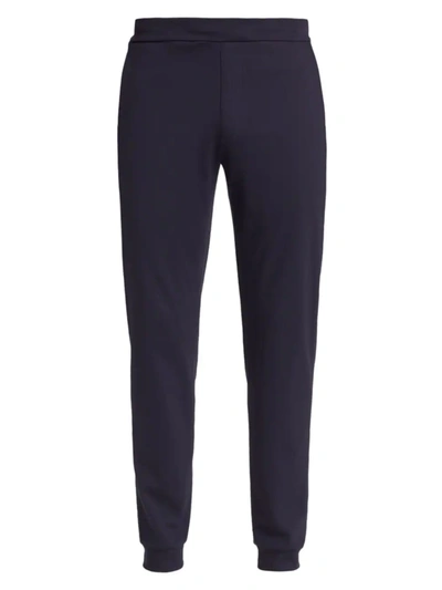 Shop Saks Fifth Avenue Men's Slim-fit Solid Jogger Pants In Navy Blazer