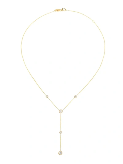 Shop Roberto Coin Women's Diamonds By The Inch 18k Yellow Gold & Diamond Lariat Necklace