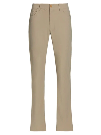 Shop Saks Fifth Avenue Collection Stretch Traveler Pants In Pale Banana