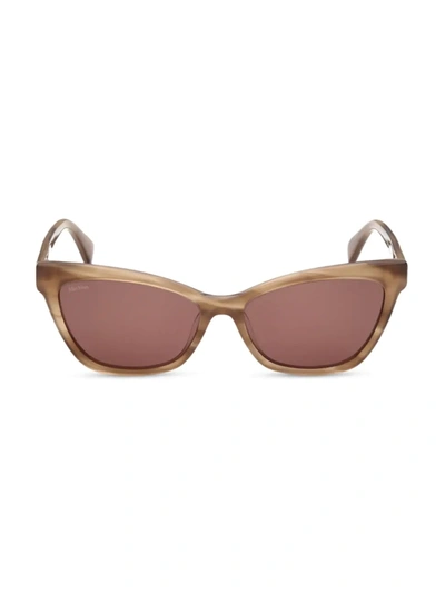 Shop Max Mara Women's 58mm Cat Eye Sunglasses In Light Brown