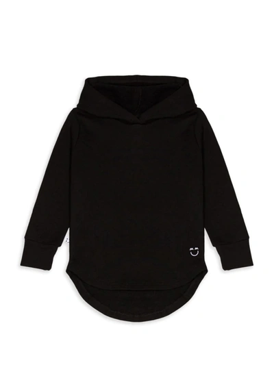 Shop Miles And Milan Baby's & Little Kid's Signature Embroidered Logo Hoodie In Black