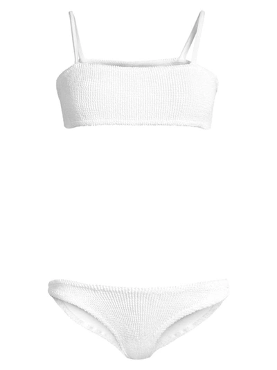 Shop Hunza G Women's Gigi 2-piece Bikini Set In White
