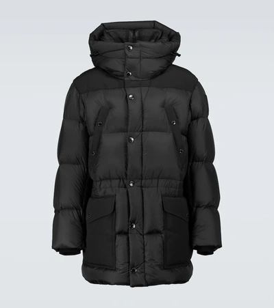 Shop Burberry Quilted Puffer Jacket In Black