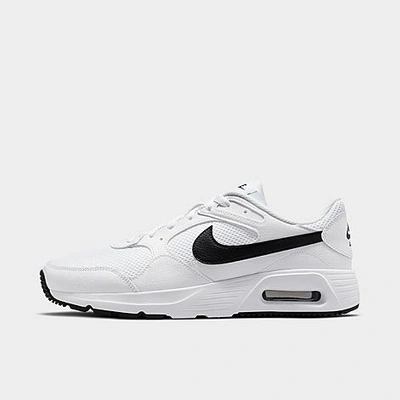 Shop Nike Men's Air Max Sc Casual Shoes In White/white/black