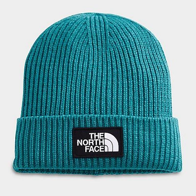 The North Face Inc Tnf&trade; Logo Box Cuffed Beanie Hat In Storm Blue