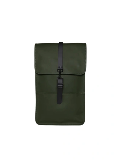 Shop Rains Backpack W/one Carabiner In Gre Green