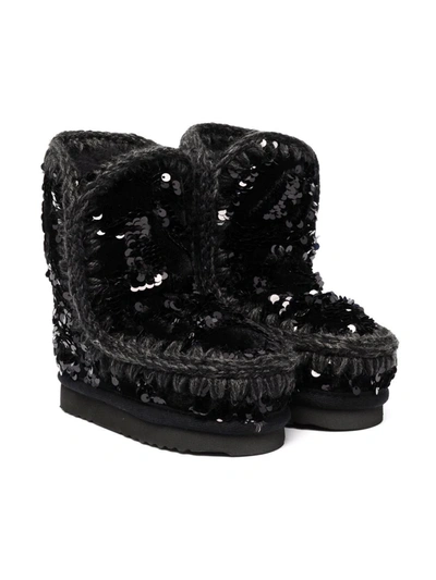 ESKIMO 亮片缀饰短靴