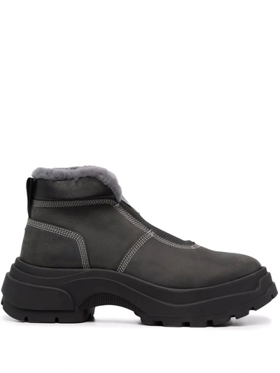 Shop Maison Margiela Chunky-sole Ankle Boots In Black