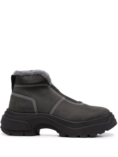 Maison Margiela Chunky-sole Ankle Boots In Black