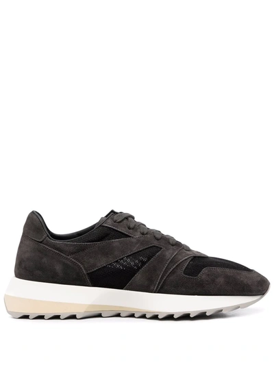 Shop Fear Of God Panelled Low-top Sneakers In Black
