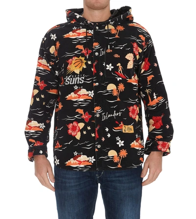 Just Don Phoenix Suns Printed Velvet Jacket In Multicolor
