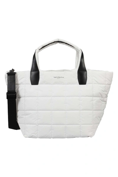 Shop Veecollective Porter Tote Medium In Mrshml Bianco