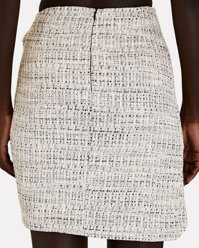Shop Iro Shara Twisted Bouclé Mini Skirt In White