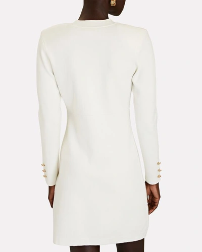 Shop L Agence Breanna Long Sleeve Knit Dress In Ivory
