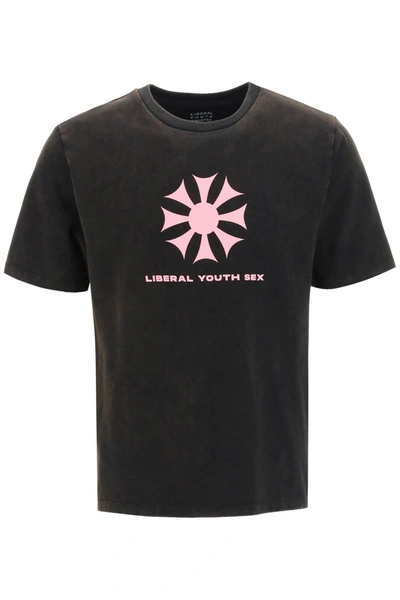 Shop Liberal Youth Ministry Liberal Youth Sex T-shirt In Black