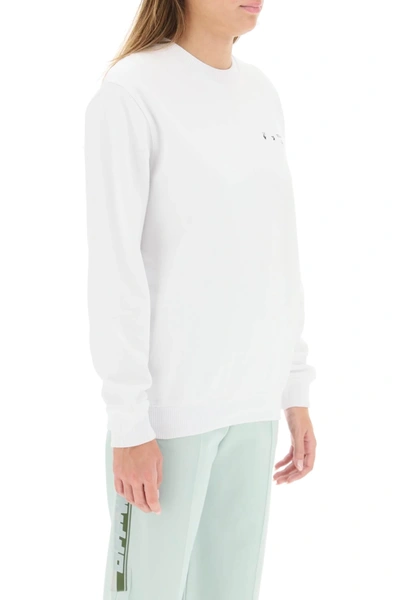 Shop Off-white Palace Arrows Sweatshirt In White,black