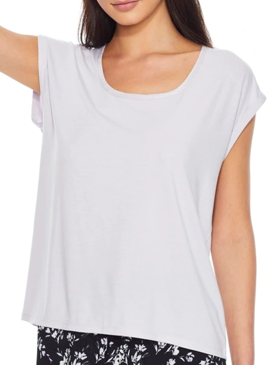 Shop Bare Necessities Rise And Shine Satin And Jersey T-shirt In Orchid Tint