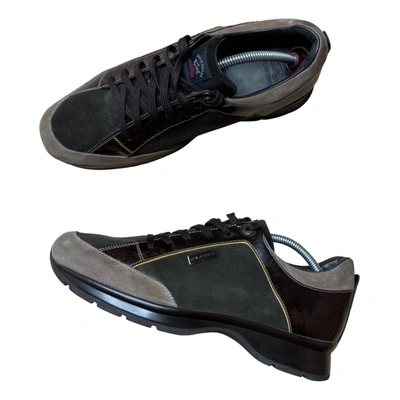 Pre-owned Paul & Shark Leather Trainers In Brown