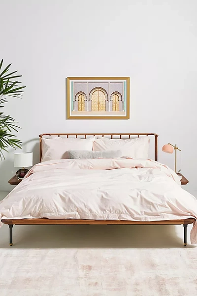 Shop Alterra Pure Organic Percale Duvet Cover By  In Orange Size Q Top/bed