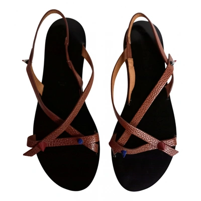 Pre-owned Acne Studios Leather Sandals In Brown