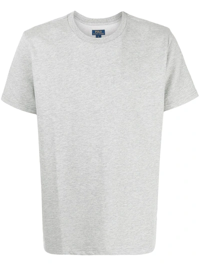 Shop Polo Ralph Lauren Layered Logo-print Crewneck T-shirt In Grau