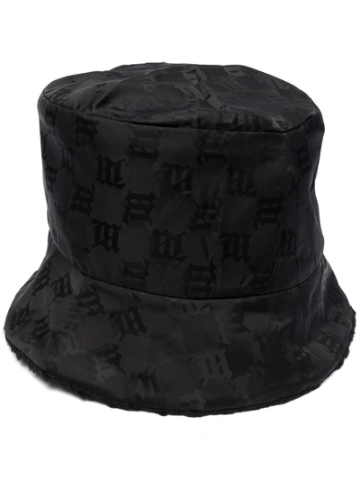 Shop Misbhv Monogram-print Bucket Hat In Black