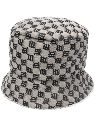 Shop Misbhv Monogram Bucket Hat In Neutrals