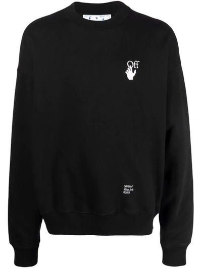 Shop Off-white Caravaggio Arrow Skate Sweatshirt Black