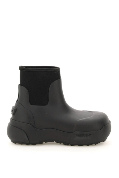 Shop Ambush Rubber Ankle Boots In Black (black)