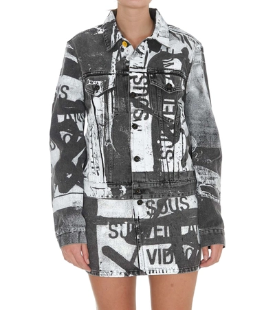 Shop Off-white Tomek Denim Jacket In Black