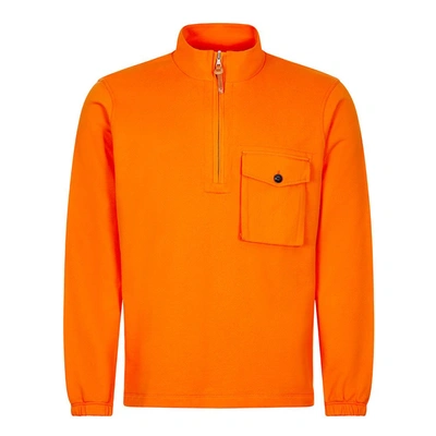 Shop Albam Tactical Sweatshirt In Orange