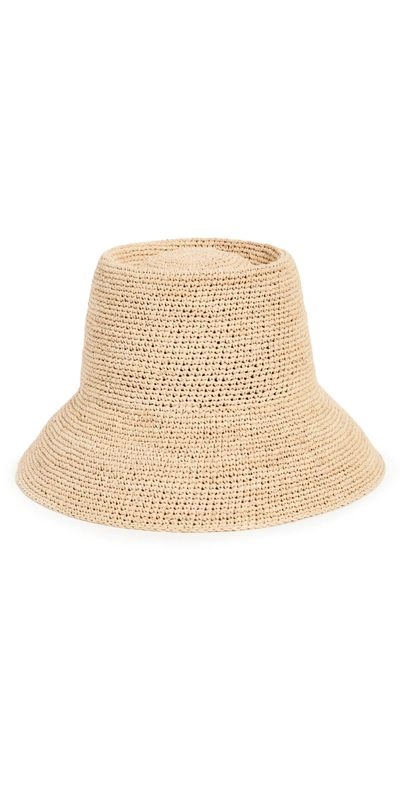 Shop Janessa Leone Felix Bucket Hat In Natural