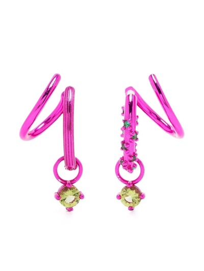 Shop Panconesi Crystal-embellished Earrings In Not Applicable