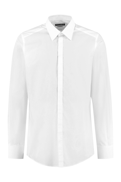 Shop Dolce & Gabbana Classic Collar Shirt In White