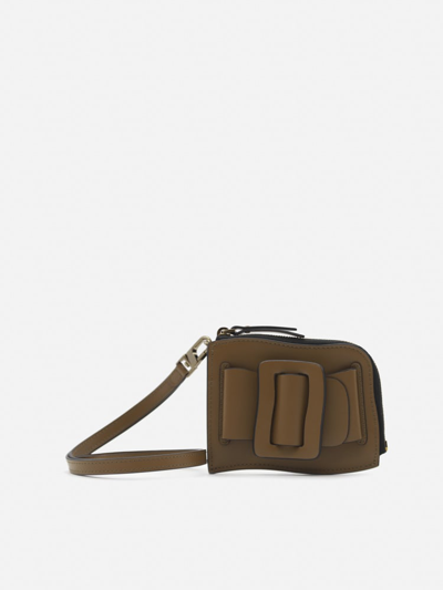 Boyy Leather Card Holder With Tone-on-tone Buckle Detail In Tobacco |  ModeSens