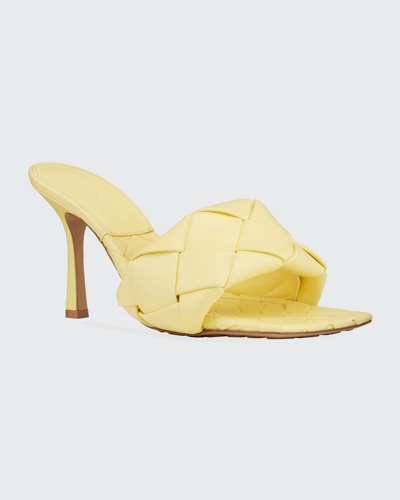 Shop Bottega Veneta The Lido Sandals In Lemonade