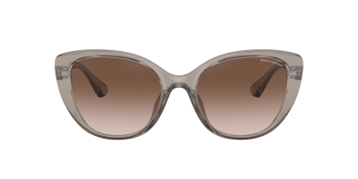 Armani Exchange Woman Sunglasses Ax4111su In Gradient Brown