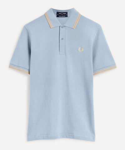 Shop Fred Perry M12 Twin-tipped Shirt In Lido Blue