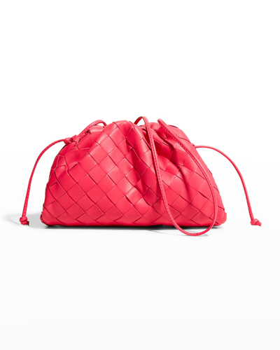 Shop Bottega Veneta &nbsp;mini Pouch Intrecciato Crossbody Bag In Lollipop
