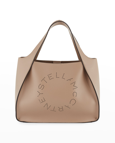 Shop Stella Mccartney Alter Napa Logo Crossbody Bag In Moss