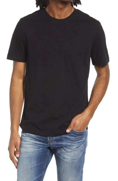 Shop Treasure & Bond Slub Crew Cotton T-shirt In Black