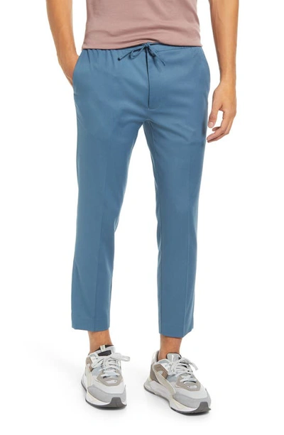 Shop Topman Smart Skinny Fit Pants In Mid Blue