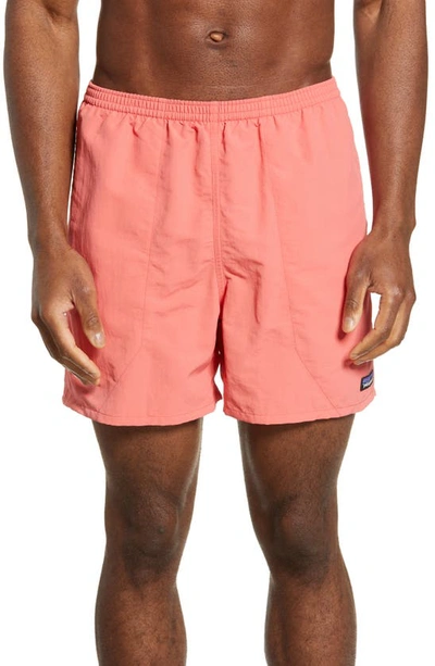 Shop Patagonia Baggies 5-inch Swim Trunks In Spiced Coral
