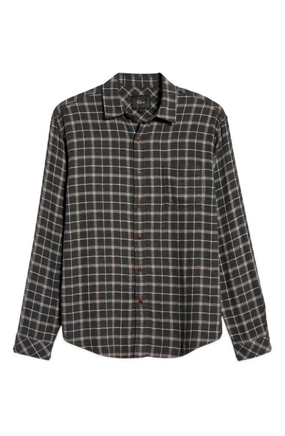 Shop Rails Lennox Regular Fit Plaid Button-up Shirt In Heather Grey/brick