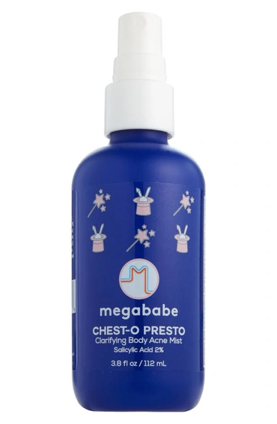 Shop Megababe Chest-o Presto Clarifying Body Acne Mist, 3.8 oz In Blue