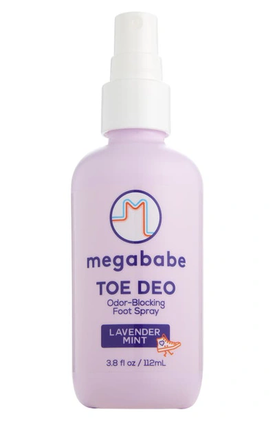 Shop Megababe Toe Deo Odor Blocking Foot Spray, 3.8 oz In Purple