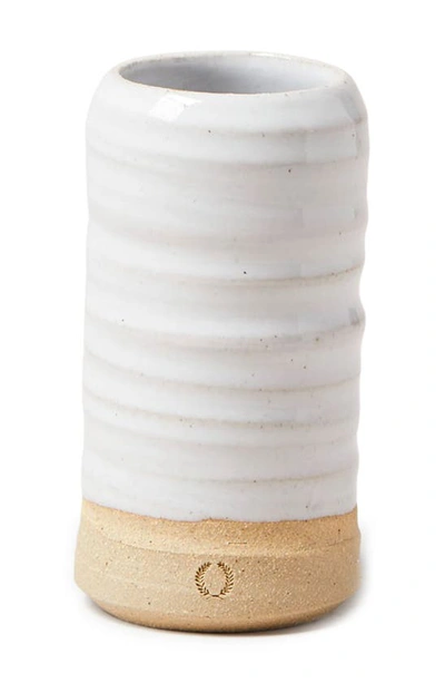 Farmhouse Pottery Mini Glazed Stoneware Vase In White