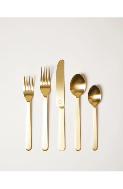 Shop Farmhouse Pottery Stowe 5-piece Flatware Place Setting In Gold