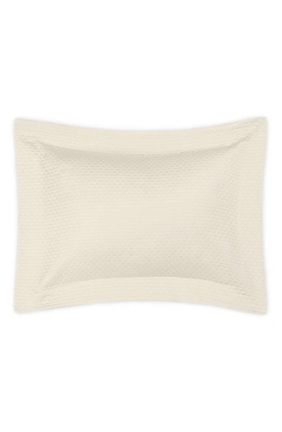 Shop Matouk Pearl Matelassé Cotton Sham In Ivory