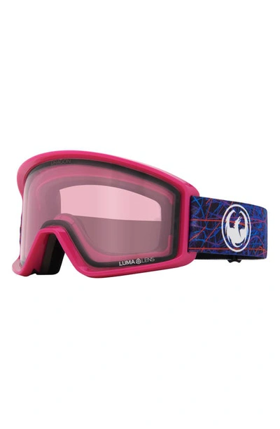 Shop Dragon Dxt Otg 59mm Snow Goggles In Scribble Rose